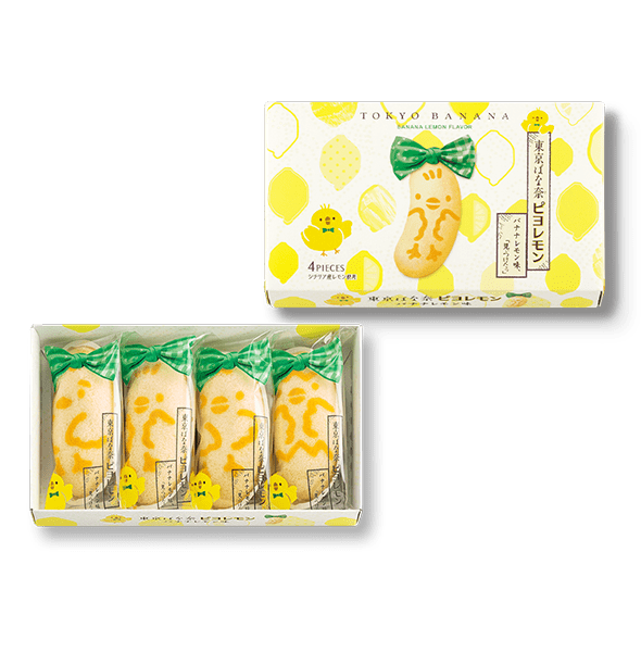TOKYO BANANA, Summer limited edition, Banana Lemon Flavor, 4 PCs