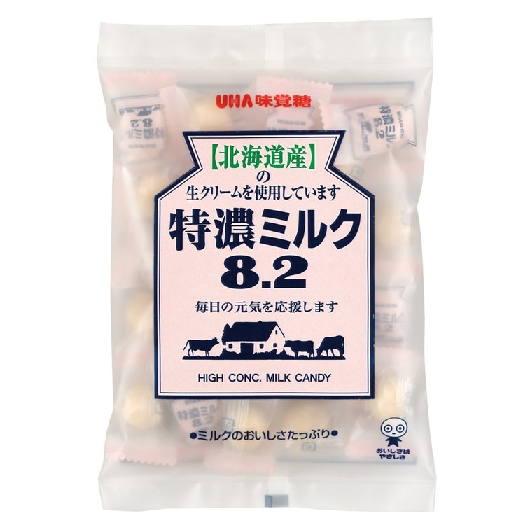 商品详情 - DHL直发【日本直邮】日本悠哈/UHA味觉糖 特浓牛奶糖8.2北海道产奶油使用 88g - image0