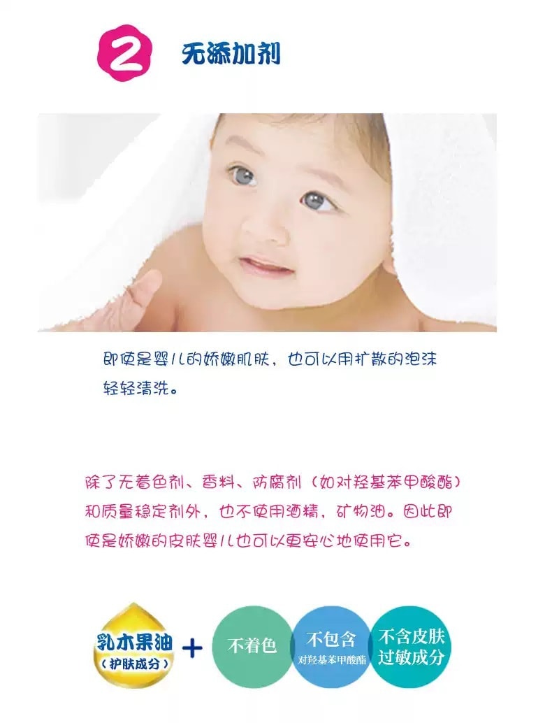 日本 COW 牛乳石鹼 全身嬰兒香皂泡沫型保溼泵 - 弱酸性 低刺激 無着色 無香料 滋潤型 400ml
