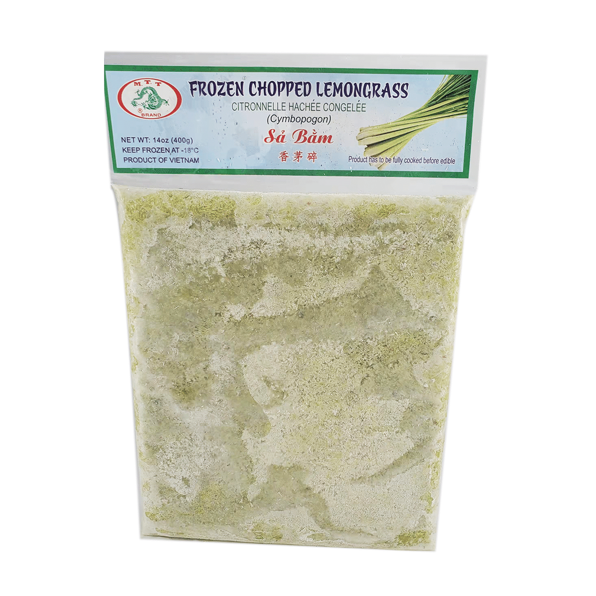 Chopped Lemongrass, Frozen 14 oz