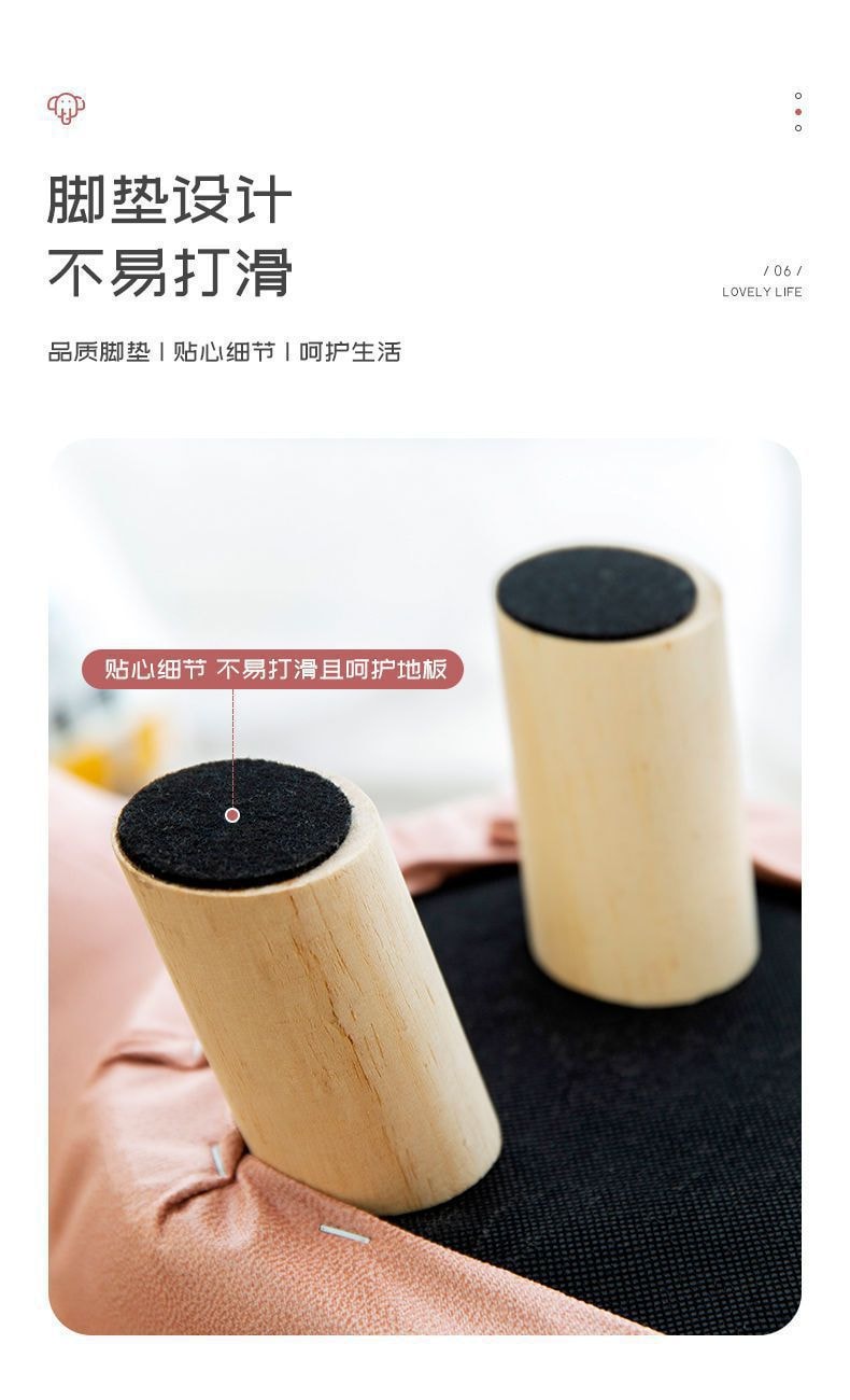 中国 FOXTAIL 凳子科技布 儿童小凳子 家用动物换鞋凳 时尚创意凳可爱造型  粉牛 1个