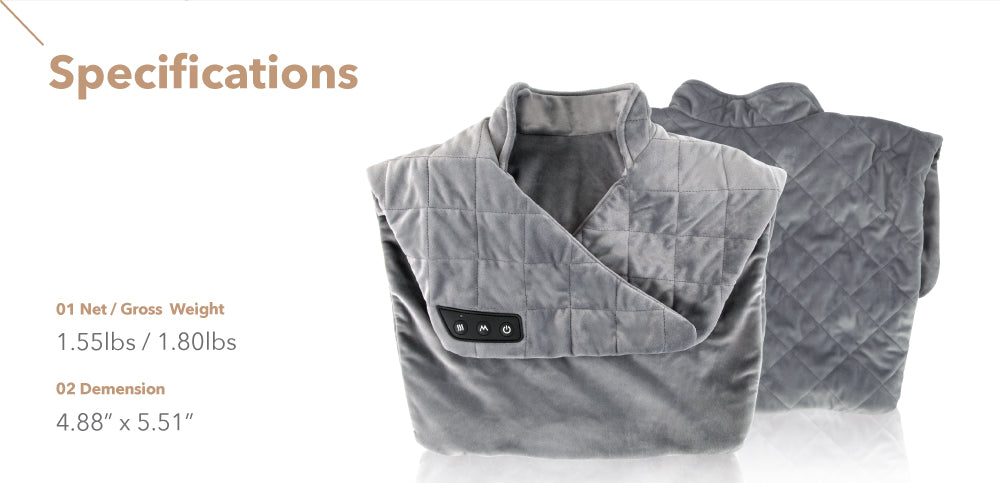 Osaki Shoulder Heating Shawl - Specs