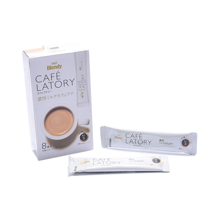 商品详情 - 【日本直邮】 AGF Blendy CAFE LATORY 香浓醇厚速溶咖啡牛奶咖啡 11g×8袋 - image2