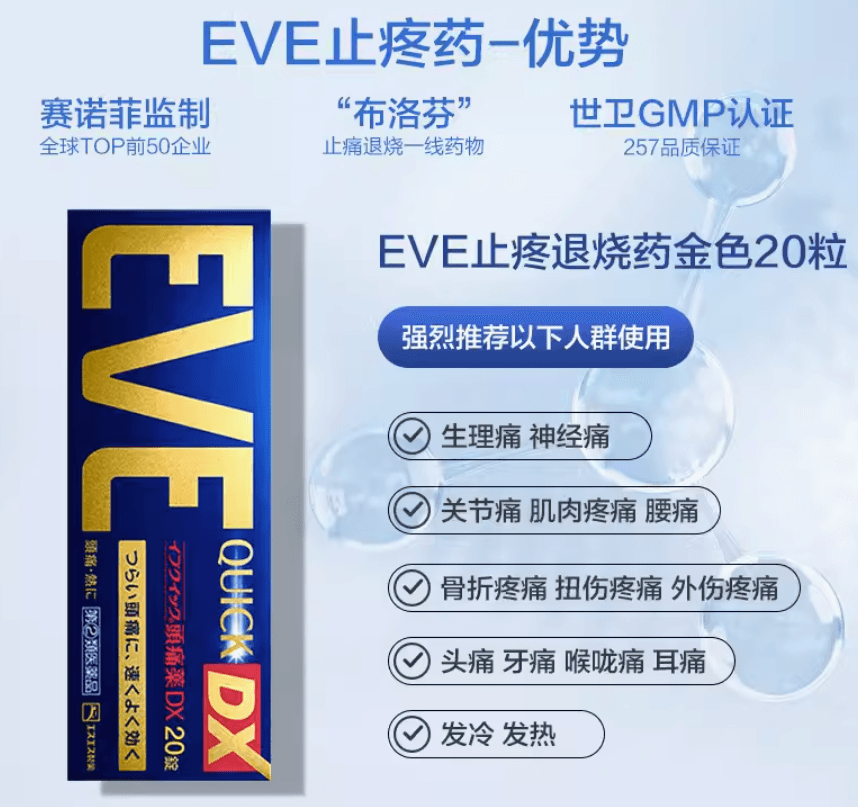 Get White Rabbit EVE soreness Relief Ibuprofen Analgesic Antipyretic ...