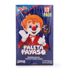 Ricolino Paleta Payaso Chocolate-Covered Marshmallow Candy 450 g