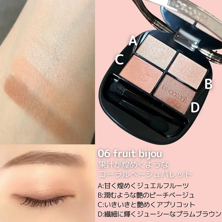 アイシャドウ DECORTE EYE PALETTE 06 fruit bijou Get DECORTE Eyeshadow Palette Shade 06 Fruit Bijou 5 g Delivered