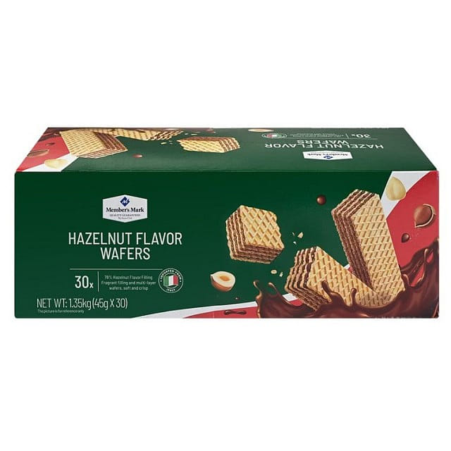 헤이즐넛 웨이퍼 1박스 1.35kg 45g*30pk 1350 그램*30 개