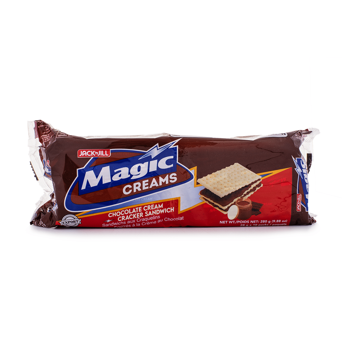 Jack 'N Jill Magic Creams Chocolate Cream Crackers 280 g