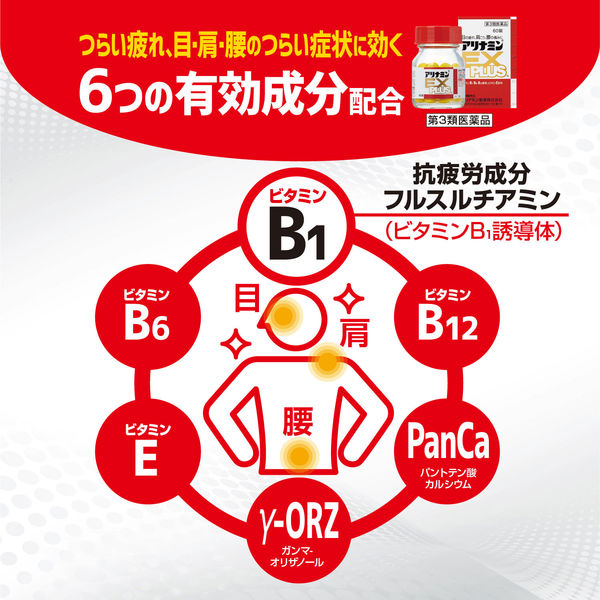 アリナミンEXプラス 60錠 アリナミン製薬【第3類医薬品】