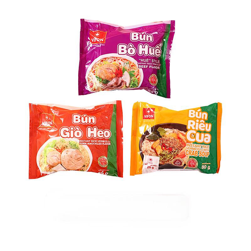 비폰 즉석면 콤보 (게/돼지족발/소고기) 210 그램