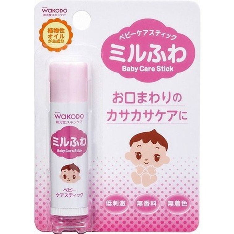 商品详情 - 【日本直邮】日本WAKODO和光堂婴儿低敏植物保湿滋润唇膏 5g - image0