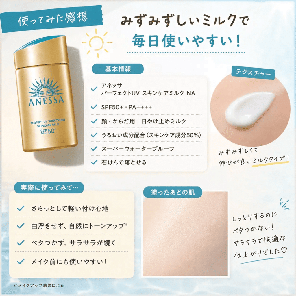 アネッサ パーフェクトUVスキンケアミルク NA 60ml 1 個 - Weee!