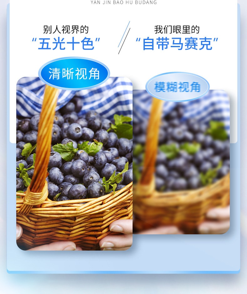 中国 北京同仁堂 蓝莓叶黄素酯片 叶黄素护眼片咀嚼片成人植物精 1盒