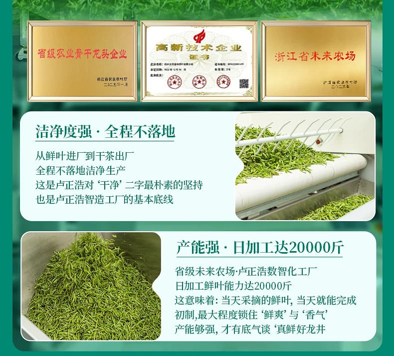 2026新茶雨前龙井茶正宗浓香春绿茶明前特级龙井250 克- Weee!