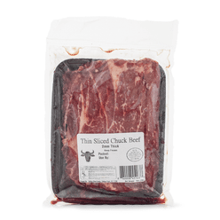 Thin Sliced Beef Chuck 2mm Thick 1 lb