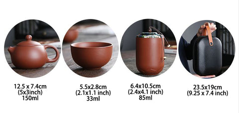 YiXing ZiSha Clay Travel Teaset