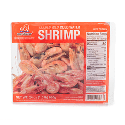 Oceankist Cooked Wild Cold Water Shrimp, Frozen 1.5 lb