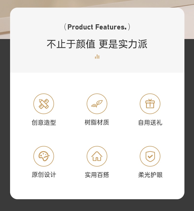 【中國直郵】小熊擺件臥室牀頭月球燈 小夜燈 桌面裝飾 生日搬家禮物喬遷禮品 三色變光 趴趴熊 1個
