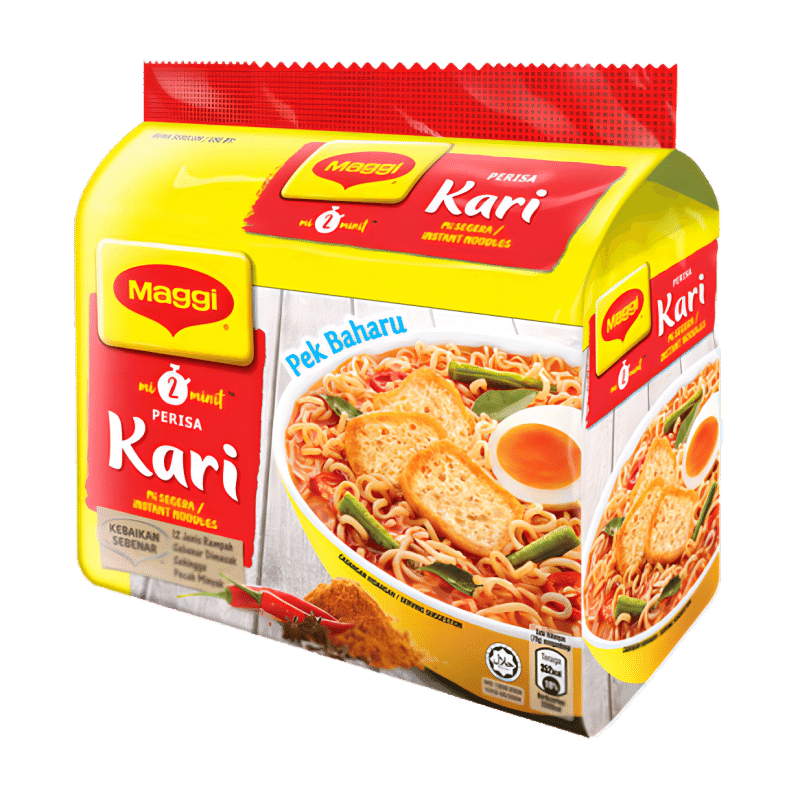 매기 인스턴트 라면 카레 맛 5팩* 79g (395g) 80 그램