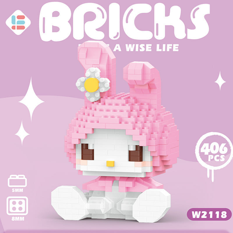 Sanrio Cartoon Blocks Educational Assembly Children's Toy Gift