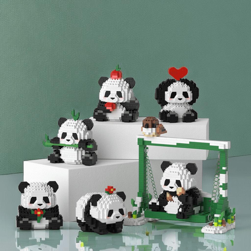 Blind Box Panda Micro-Building Blocks 1 count
