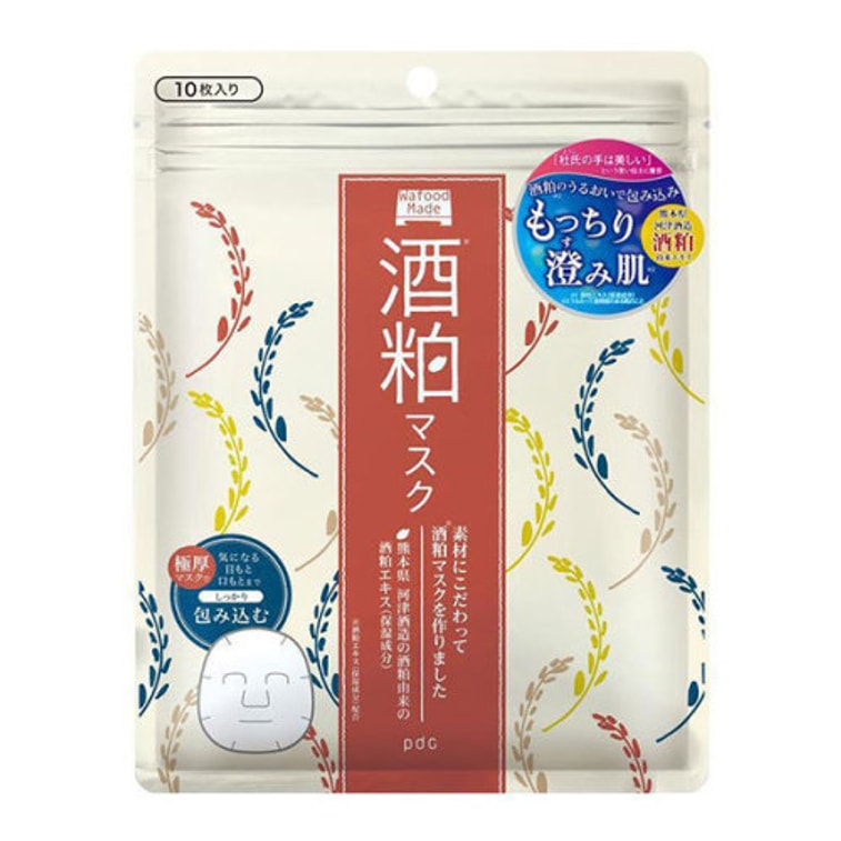商品详情 - 【日本直邮】 PDC 酒粕面膜 新款片状面膜贴保湿提亮 10片 - image0