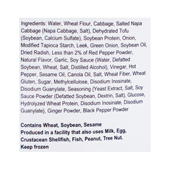 CJ Bibigo Vegetable Dumplings Kimchi Flavored, Frozen 770 g