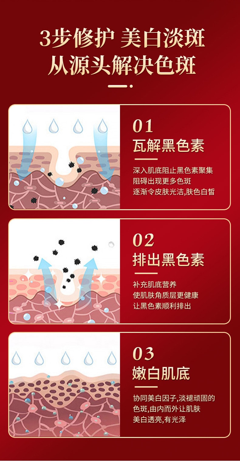 北京同仁堂 祛斑霜 祛曬斑雀斑美白嫩膚淡化祛斑透亮霜 30g 1瓶