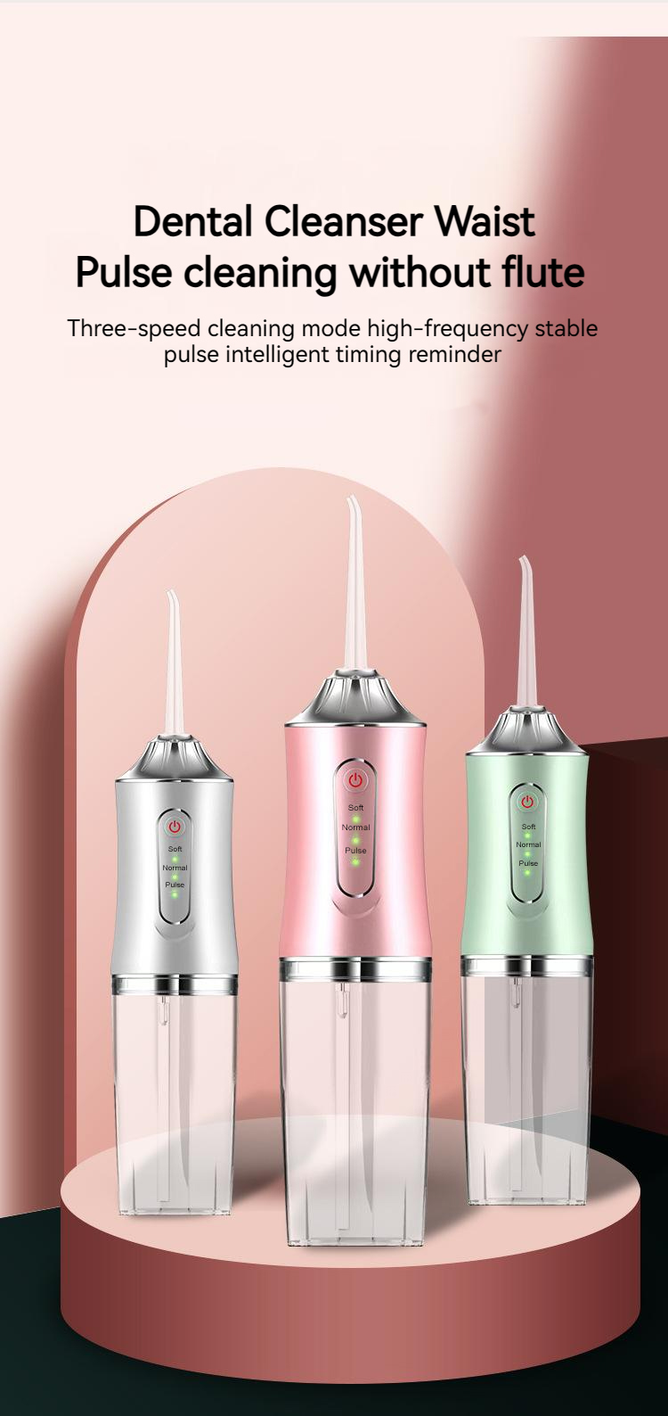 Wantou｜USB Electric Dental Flusher A8A10 Pink - Weee!