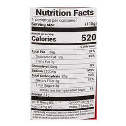 Master Kong 홍샤오 우육면 컵라면 110 그램