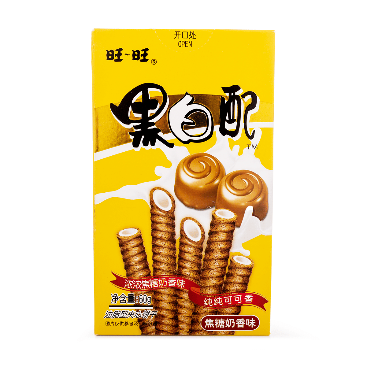 Want Want Waffer Roll with Caramel Milk Flavor 56 g