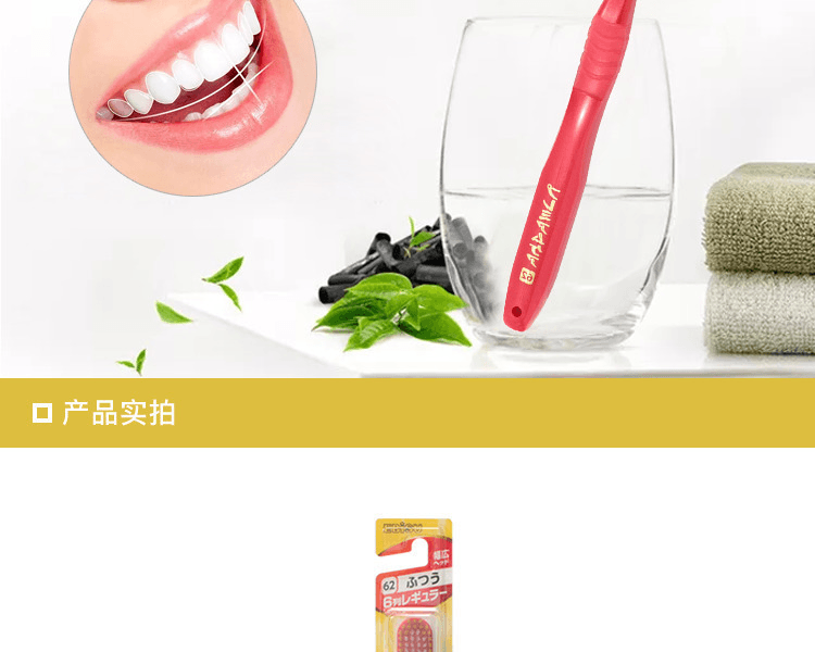 EBISU 惠百施||口腔護理6排牙刷||普通型 (顏色隨機) 1支