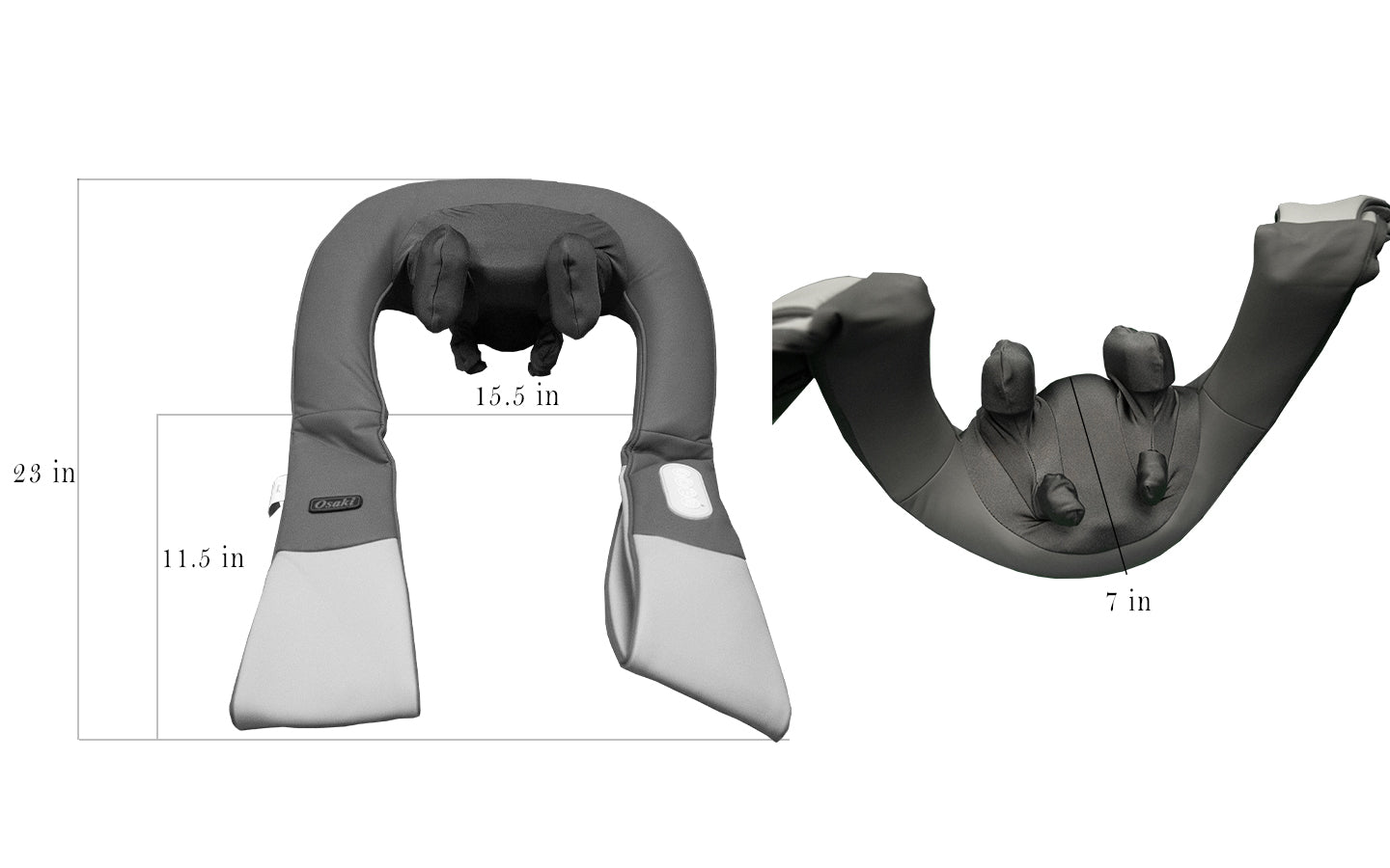 OS-AA12 Neck Massager Dimension