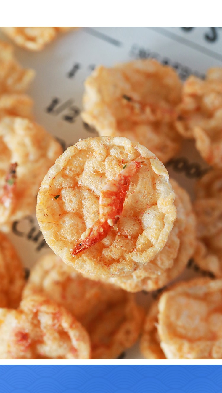 手作健康零食【小辣 樱花虾米饼】非油炸谷物米饼脆 45克 本宫饿了同款