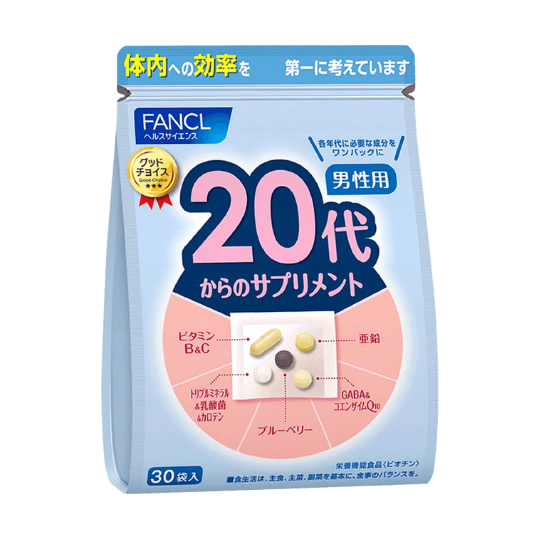 商品详情 - 【日本直邮】日本FANCL 男性20+综合营养包 30袋入 - image3