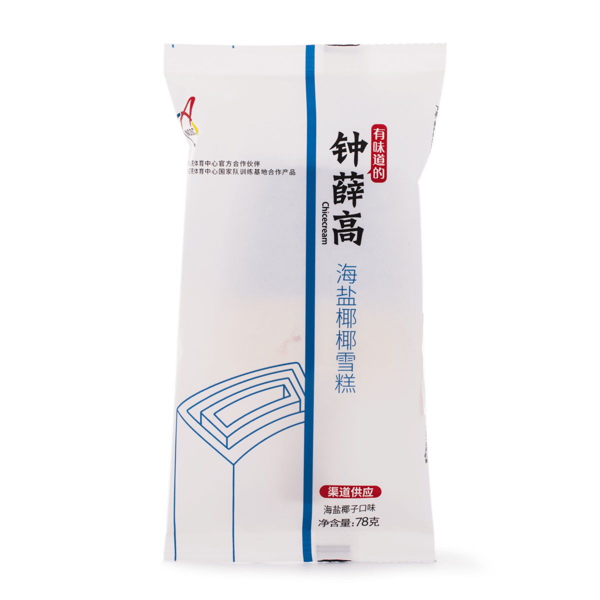 Chicecream Sea Salt & Coconut Flavor Ice Cream, Frozen 78 g