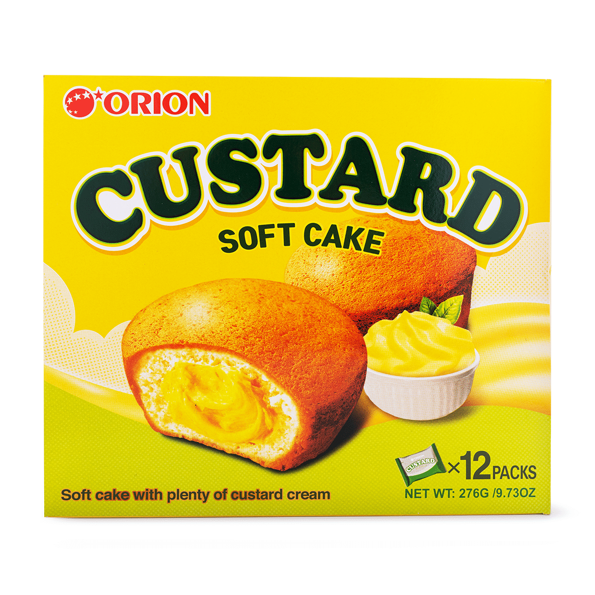 Orion Custard Soft Cake 12ct 276 g*8 pack