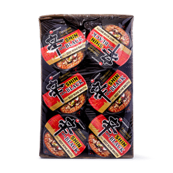 Nongshim Shin Black Premium Noodle Soup, Cup 3.5 oz*6 pack