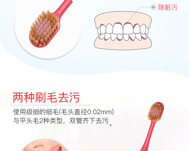 EBISU 惠百施||口腔護理6排牙刷||普通型 (顏色隨機) 1支