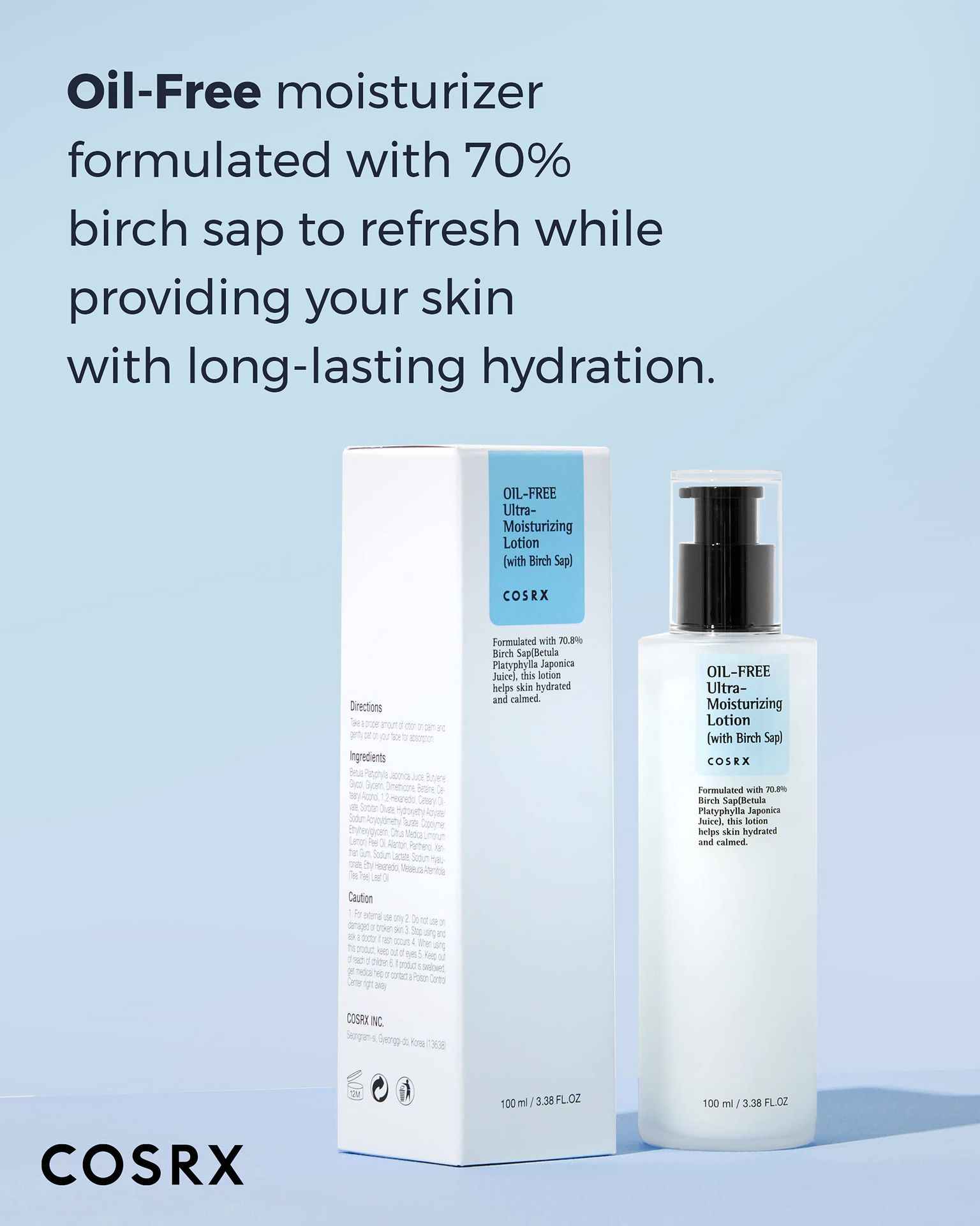 Cosrx Oil-free Ultra-moisturizing Lotion with Birch Sap : Amazon.ca: Beauty  & Personal Care