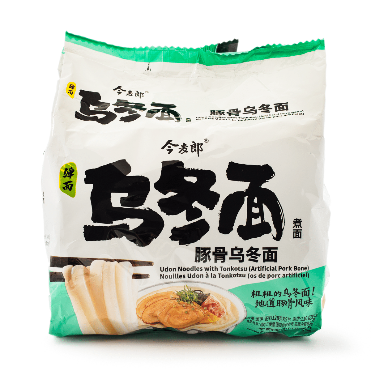 JinMaiLang Udon Noodles with Tonkotsu (Artificial Pork Bone) 128gx5 640 g