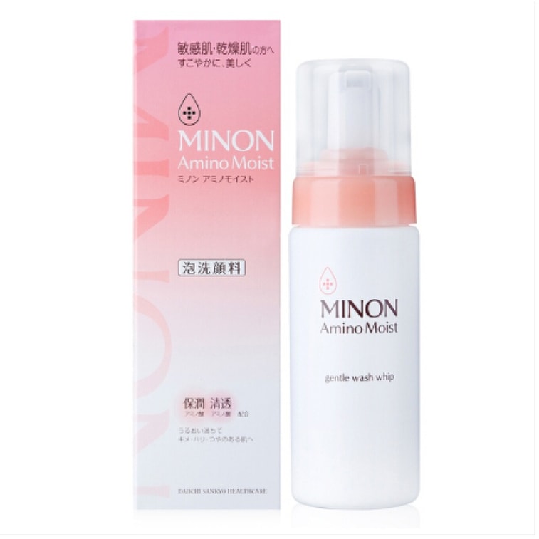 商品详情 - 【日本直邮】第一三共 MINON氨基酸保湿洁面泡沫洗面奶 干燥肌敏感肌用 150ml - image0