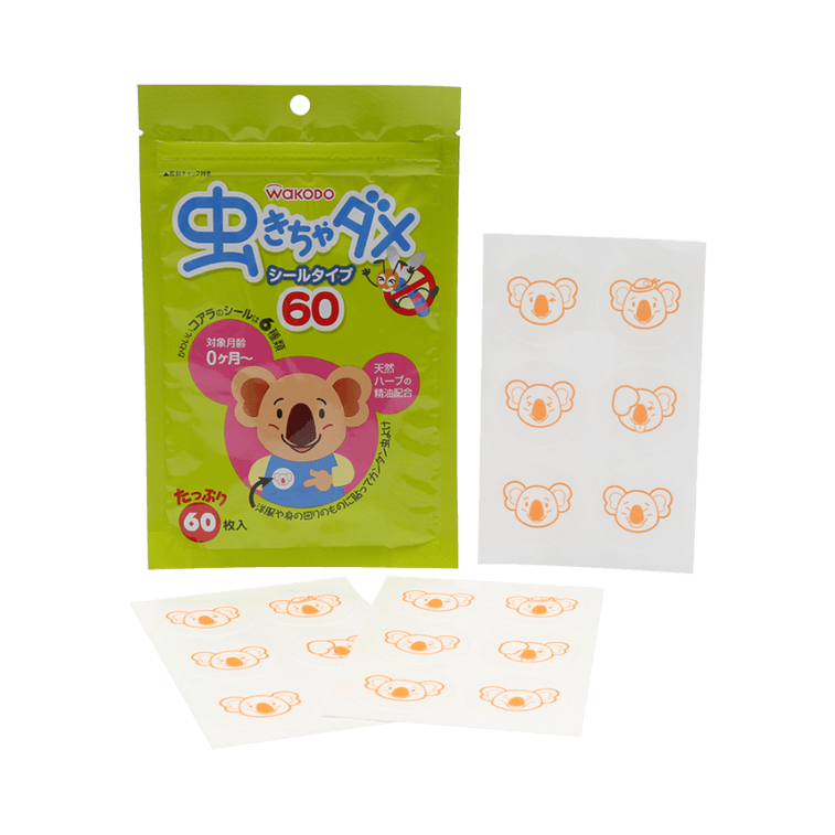 商品详情 - 【日本直邮】 WAKODO 和光堂 婴儿用天然植物精油驱蚊驱虫贴 60片 - image2