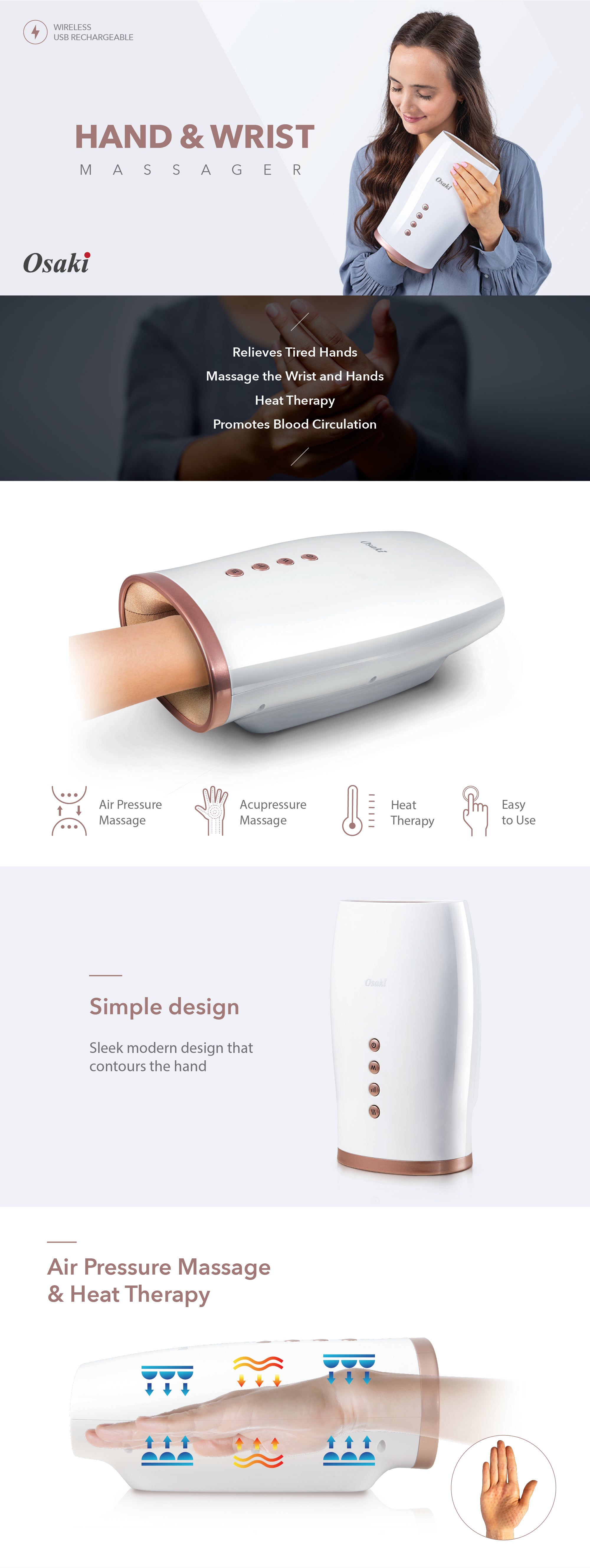 Osaki AA-01 Hand Massager - Product Page Part 1