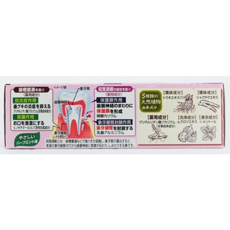 商品详情 - 【日本直邮】日本KOBAYASHI 小林制药 生叶天然植物牙膏 有效防止牙痛过敏 红色装 100g - image2