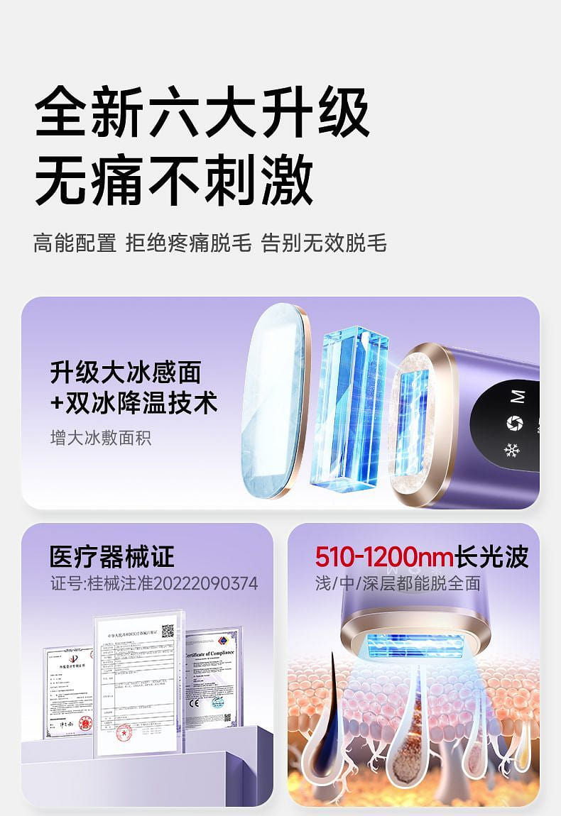 Get vtt Hair Removal Device, Ice-Cool Full-Body and In Delivered