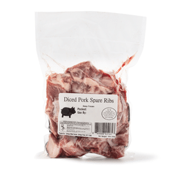 Diced Pork Spare Ribs, Frozen 2 lb