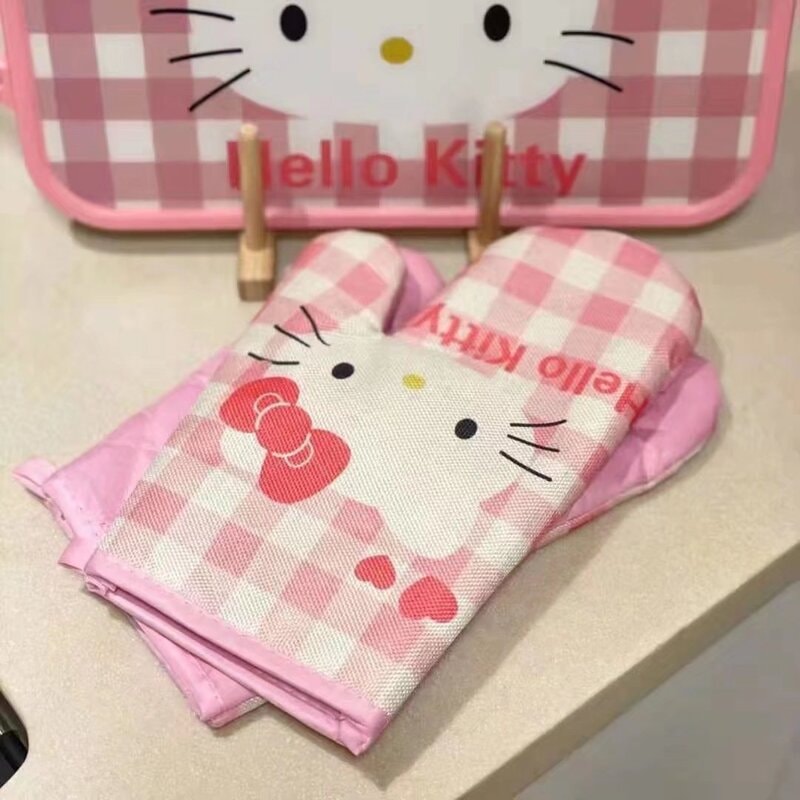 中国 FOXTAIL 三丽鸥隔热手套 加厚耐高温厨房烘焙手套 Hellokitty 一双| *预计到达时间3-4周
