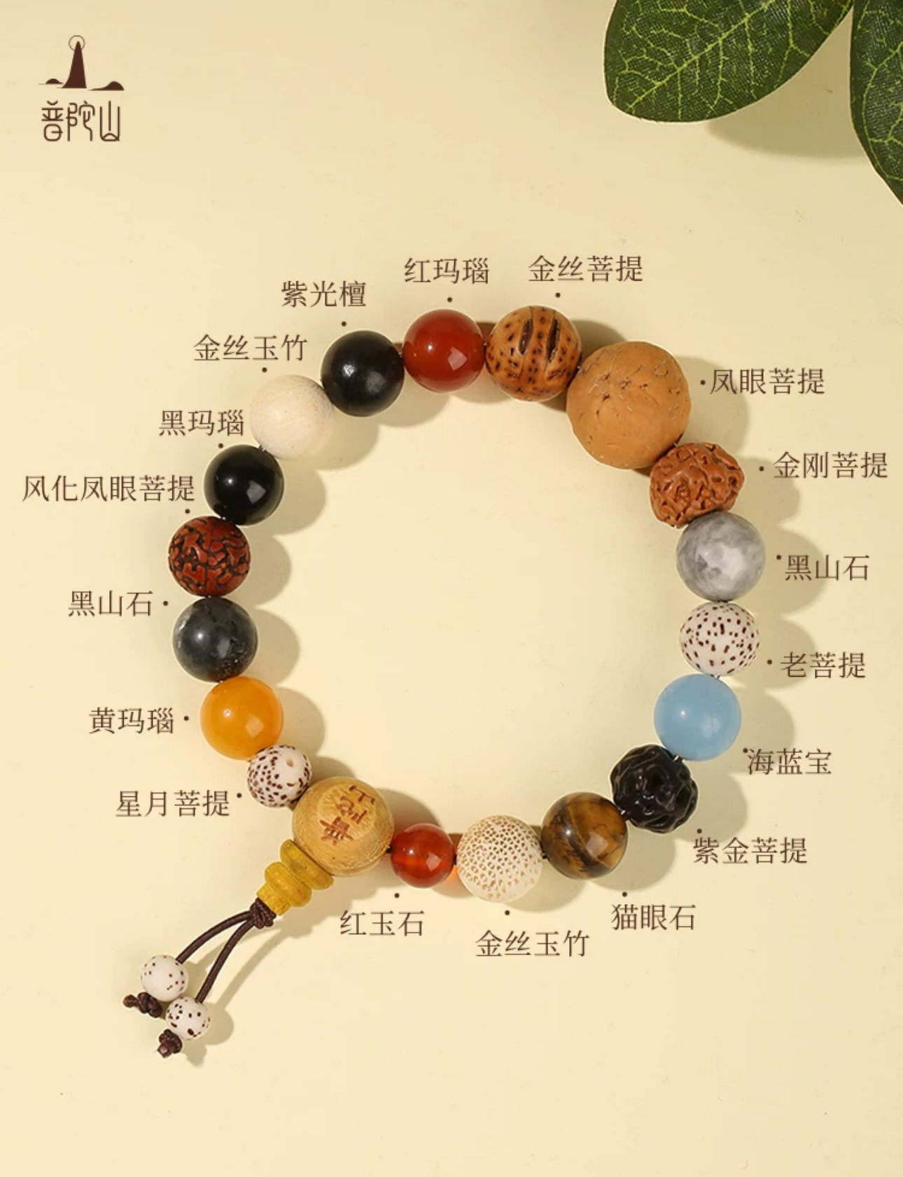 菩提十八多宝腕珠（蛇紋） 【公式通販】