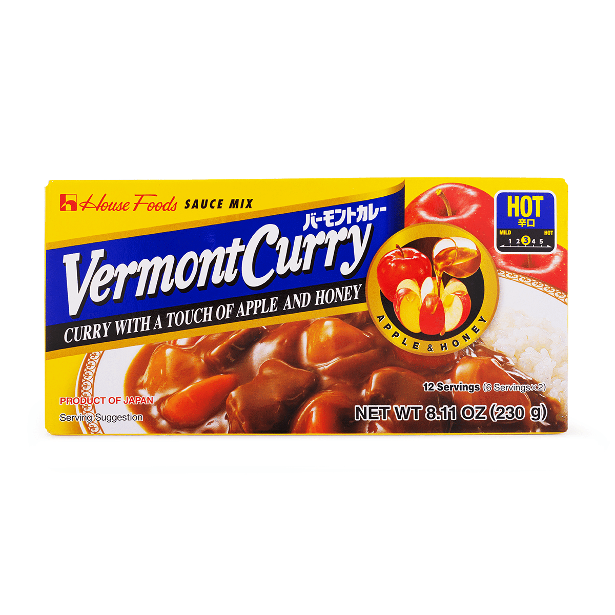House Vermont Curry Hot 8.11 oz